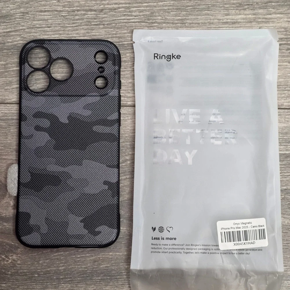 Ringke Onyx Magnetic iPhone 16 Pro Max Case Camo Black MagSafe Compatible